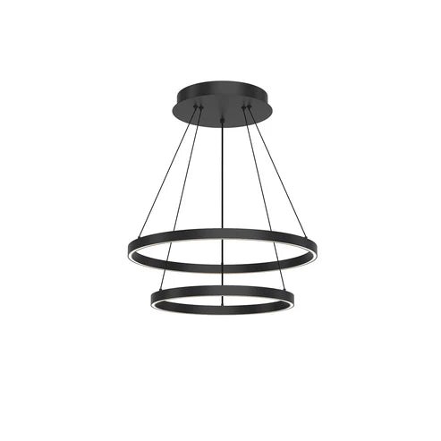 Cerchio 24-in 2 Layer Chandelier