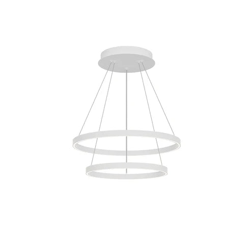 Cerchio 24-in 2 Layer Chandelier
