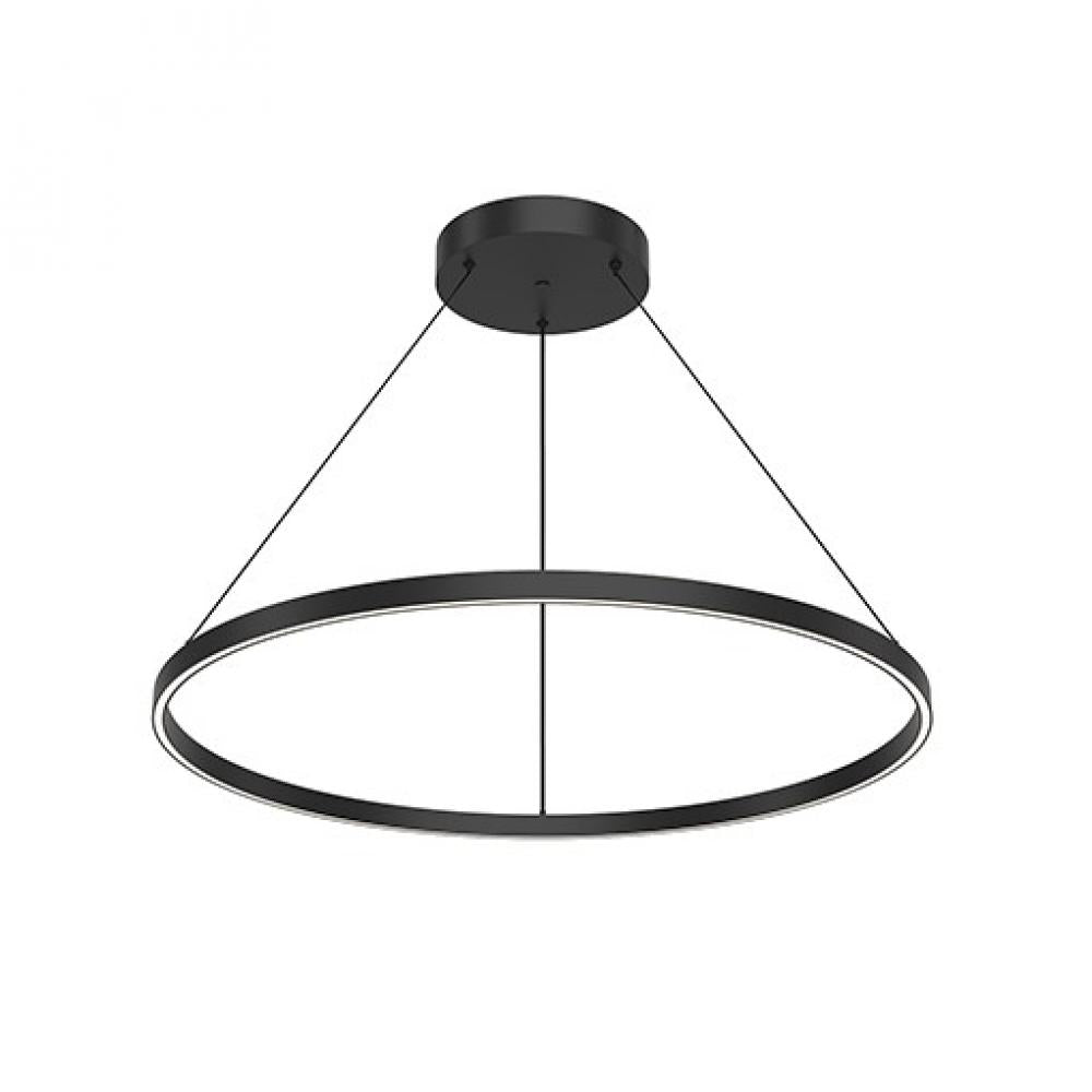 Cerchio 36-in Black LED Pendant