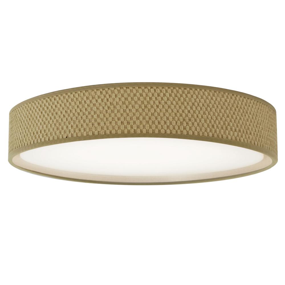 15" Flush Mount, NAT Shade