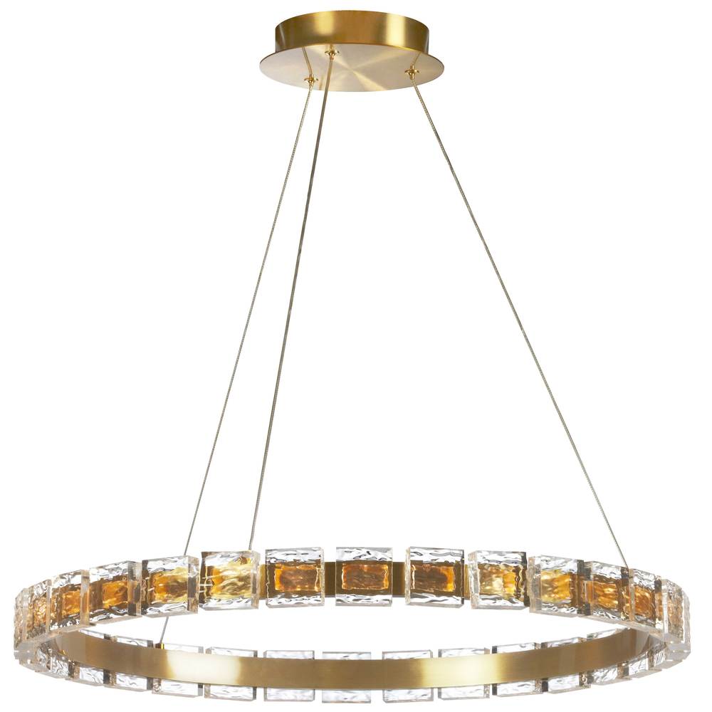 34W Chandelier, AGB w/ Clear Acrylic