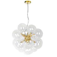 Load image into Gallery viewer, 6LT Halogen Pendant, AGB w/ Clear Glass
