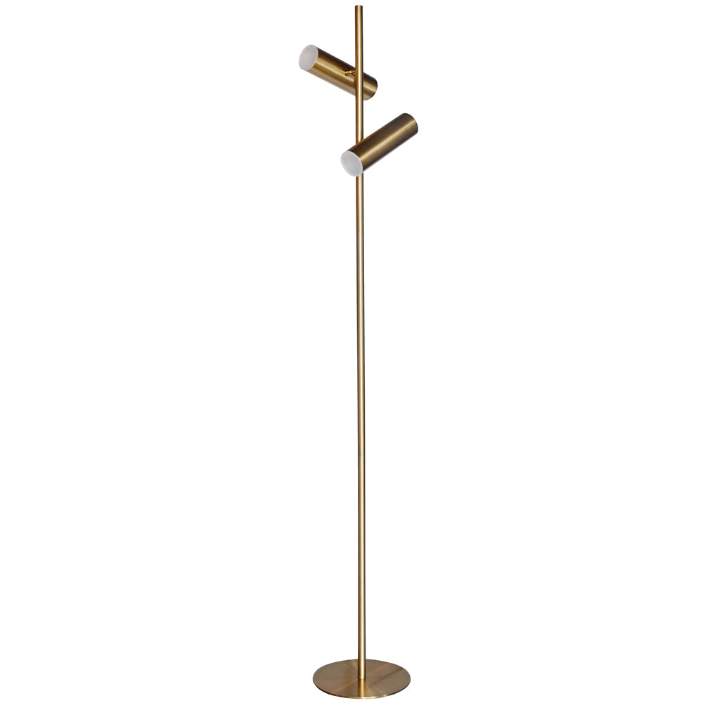 12W Floor Lamp, AGB w/ FR Acrylic Diffuser