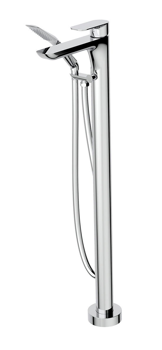 Must Floormount Tub Filler with Handshower - by aquabrass