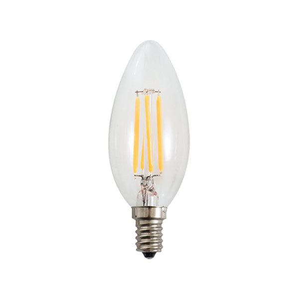 4.4W 425 LM 3000K 80CRI C35 E12, 6 IN 1 PACK