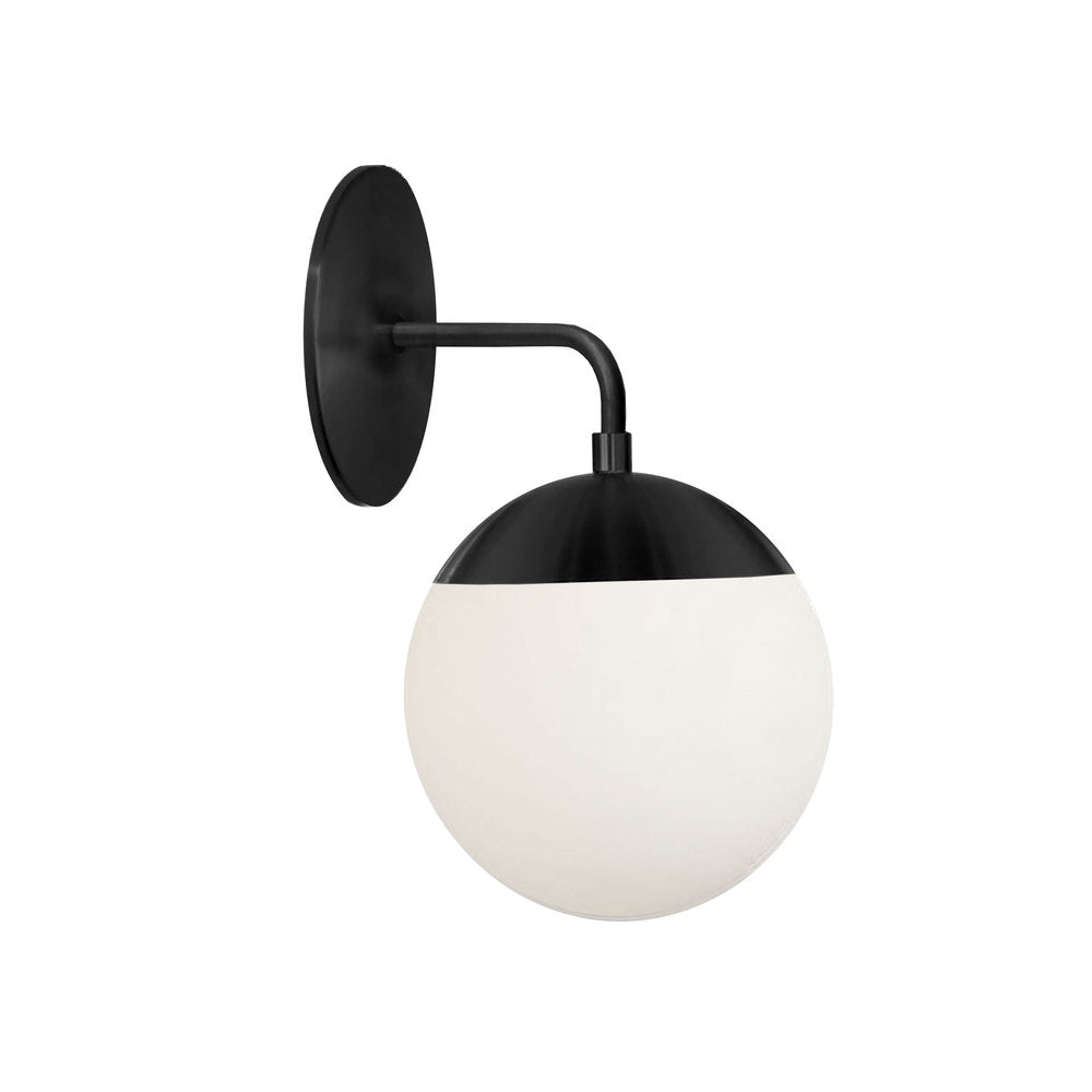 1LT Wall Sconce, MB w/ WH Opal Glass