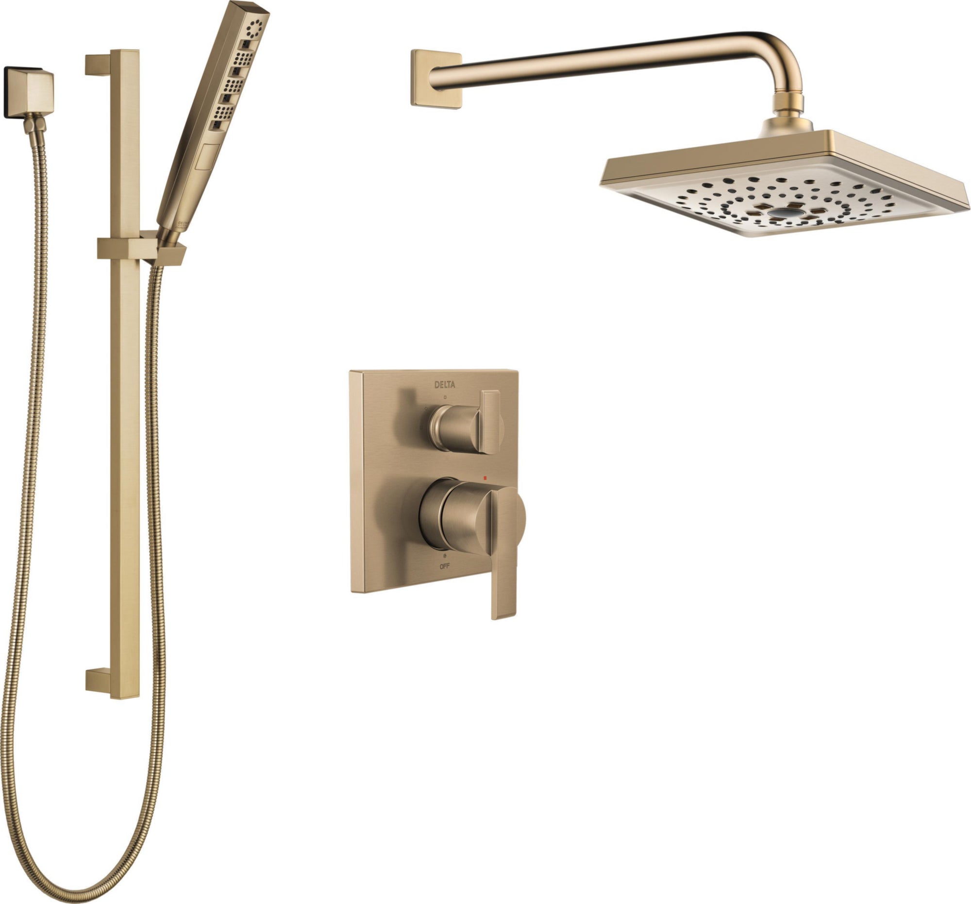 SQUARE PRESSURE BALANCE SHOWER KIT