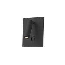 Load image into Gallery viewer, Dorchester 6-in Black LED Wall Sconce