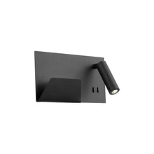 Load image into Gallery viewer, Dorchester 11-in Black LED Wall Sconce