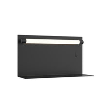 Load image into Gallery viewer, Dresden 12-in Black LED Wall Sconce