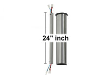 Load image into Gallery viewer, 24" Minimalist Downrod in Brushed Steel