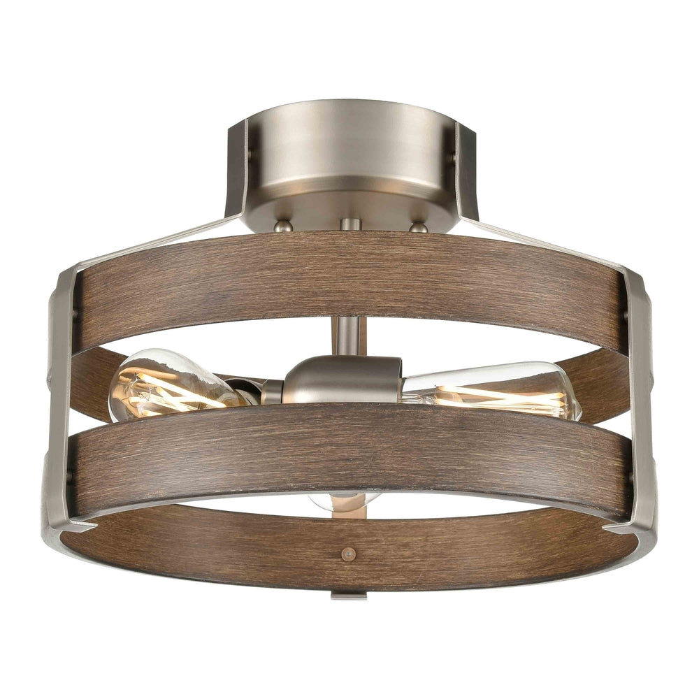 Fort Garry 3 Light Small Semi-Flush Mount