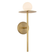 Load image into Gallery viewer, Elixir 16-in Brushed Gold LED Wall Sconce