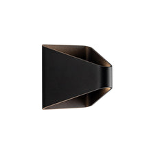Load image into Gallery viewer, Ellis 6-in Black LED Exterior Wall Sconce