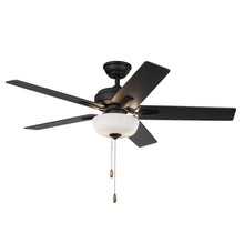 Load image into Gallery viewer, Erikson 52-in Matte Black FAN + LED KIT with Bulb Ceiling Fan