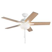 Load image into Gallery viewer, Erikson 52-in White FAN + LED KIT with Bulb Ceiling Fan