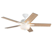 Load image into Gallery viewer, Erikson 52-in White FAN + LED KIT with Bulb Ceiling Fan