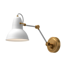 Load image into Gallery viewer, Felix 6-in Aged Gold/White 1 Light Wall/Vanity