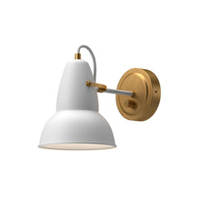 Load image into Gallery viewer, Felix 7-in Aged Gold/White 1 Light Wall/Vanity