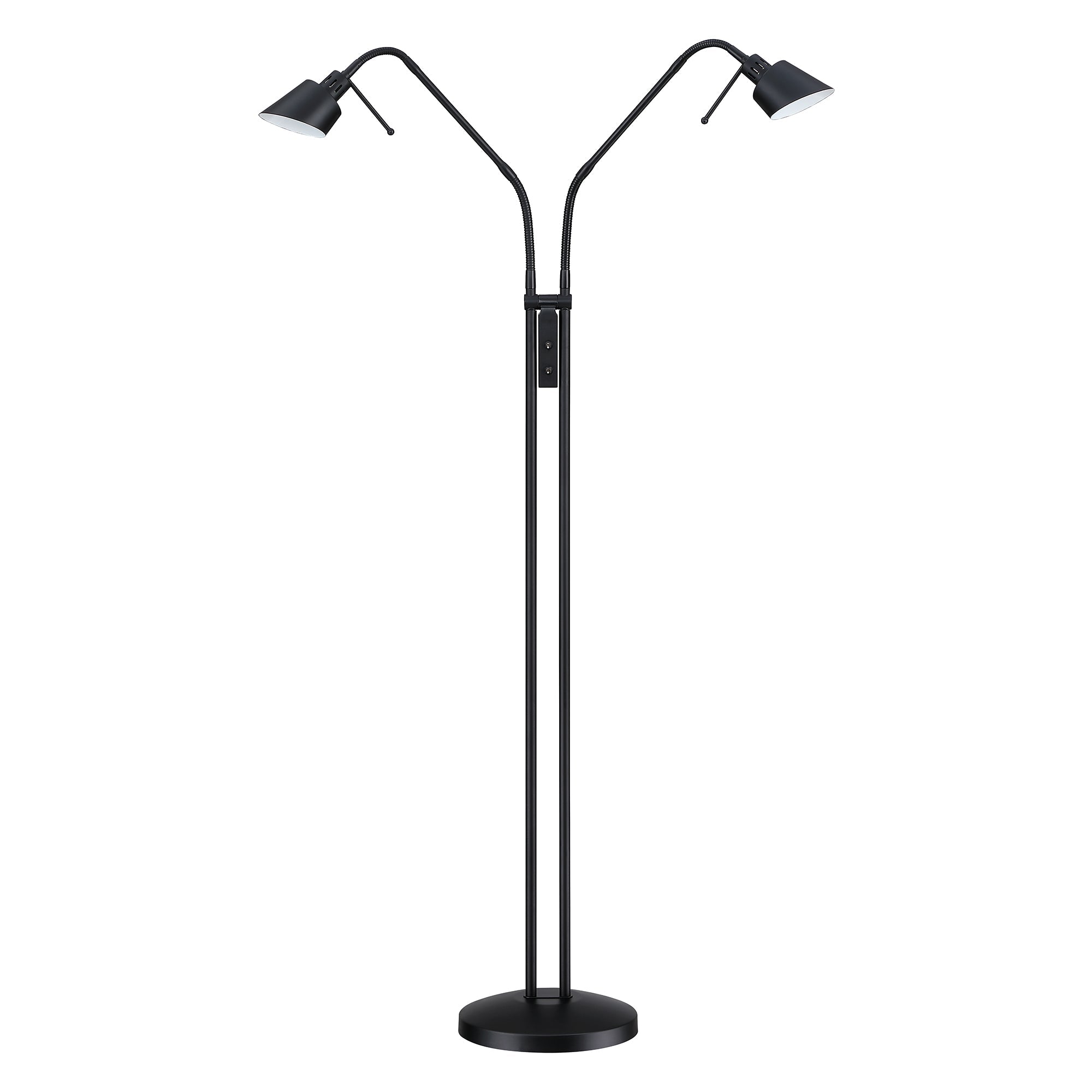 OSLO TWINS Black Floor Lamp - Black