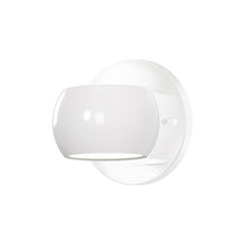 Load image into Gallery viewer, Flux 4-in Gloss White LED Wall Sconce