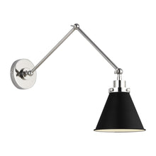 Load image into Gallery viewer, Wellfleet Double Arm Cone Task Sconce