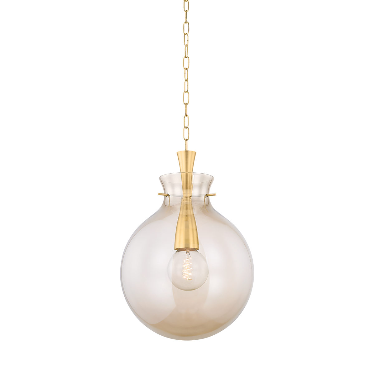 Benita Pendant in Aged Brass (2 Sizes)