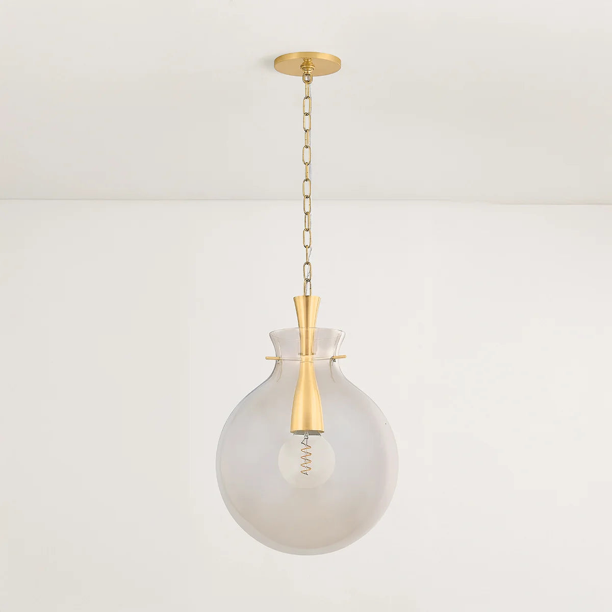 Benita Pendant in Aged Brass (2 Sizes)