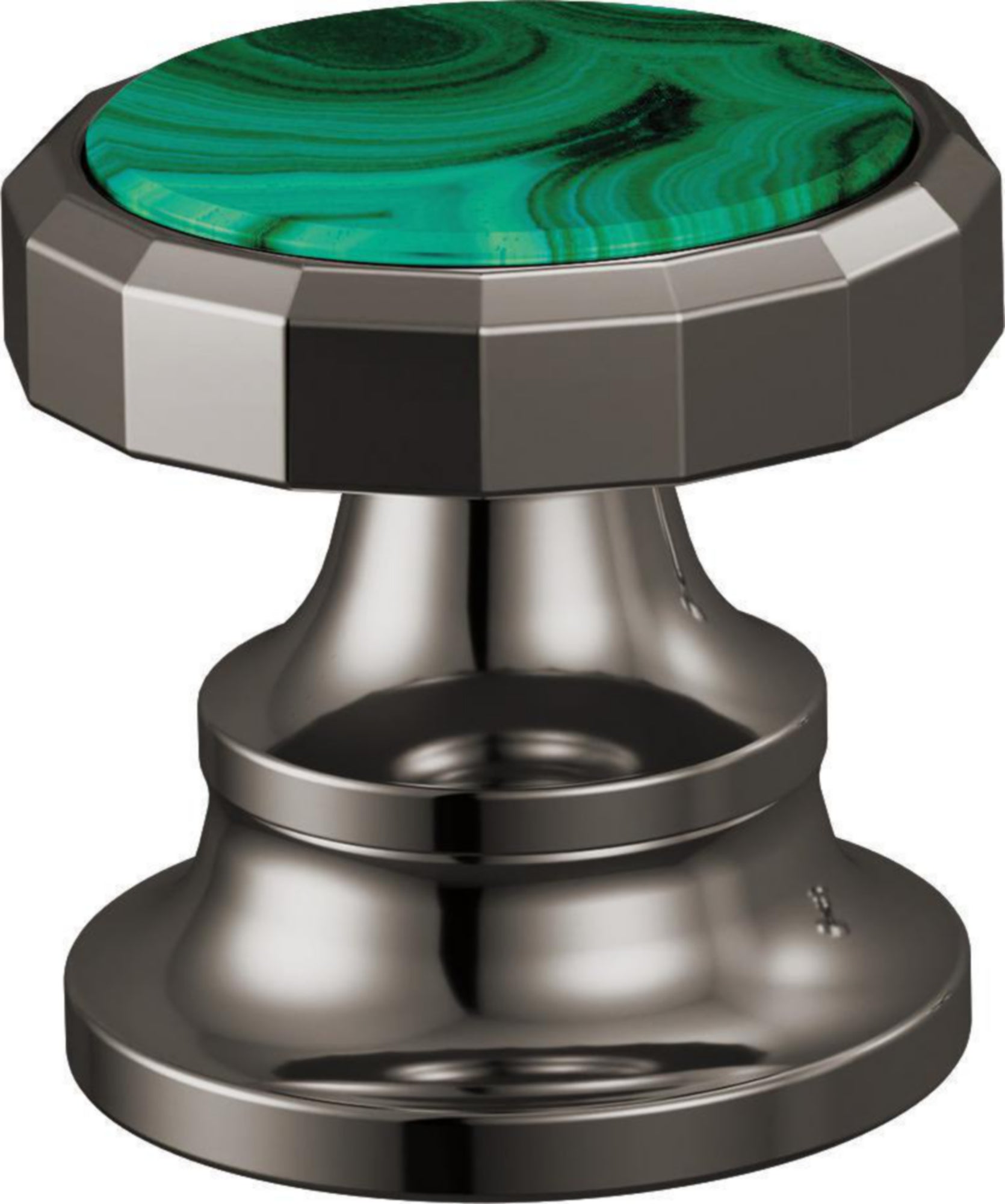 WS HANDLE - WHEEL - MALACHITE INSERT