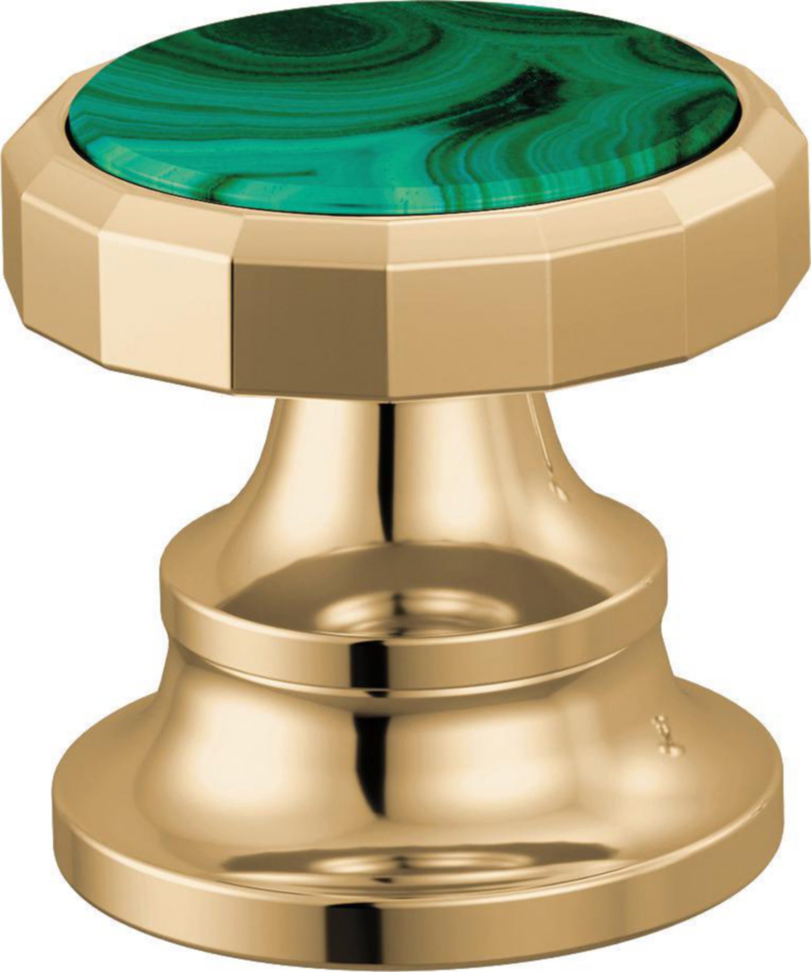WS HANDLE - WHEEL - MALACHITE INSERT