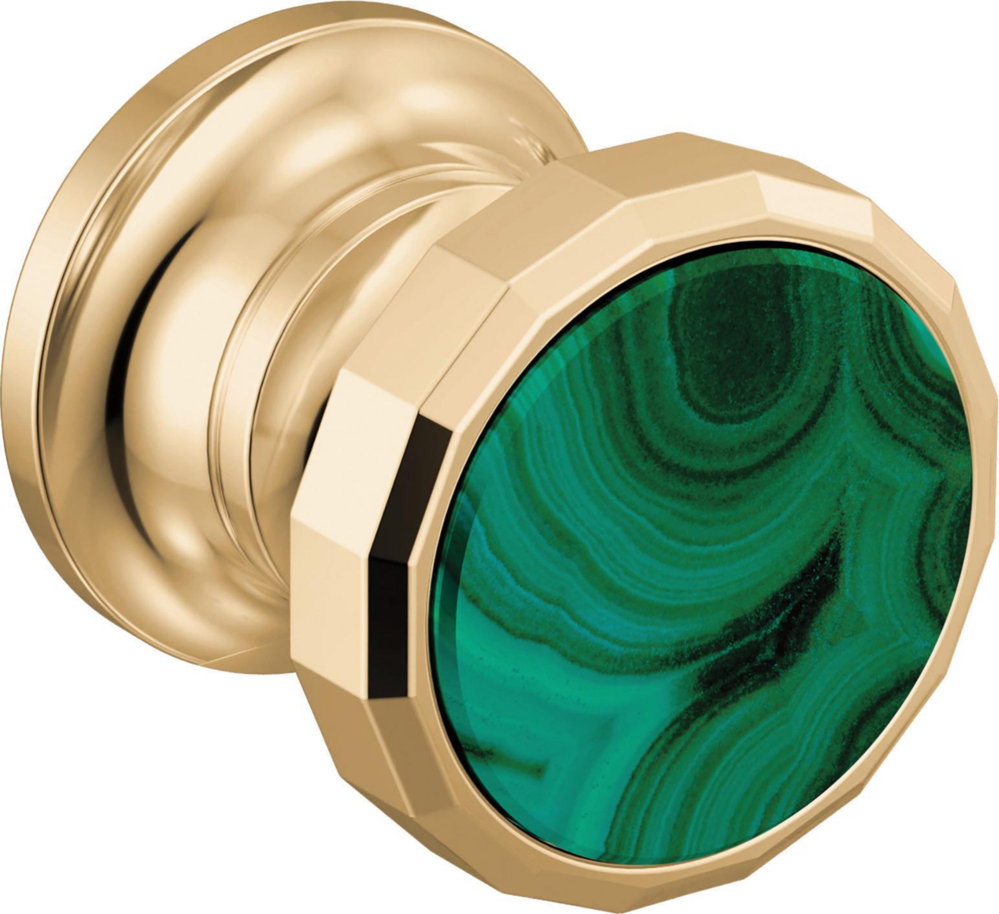2H WALL MOUNT LAV HANDLE-WHEEL-MALACHITE