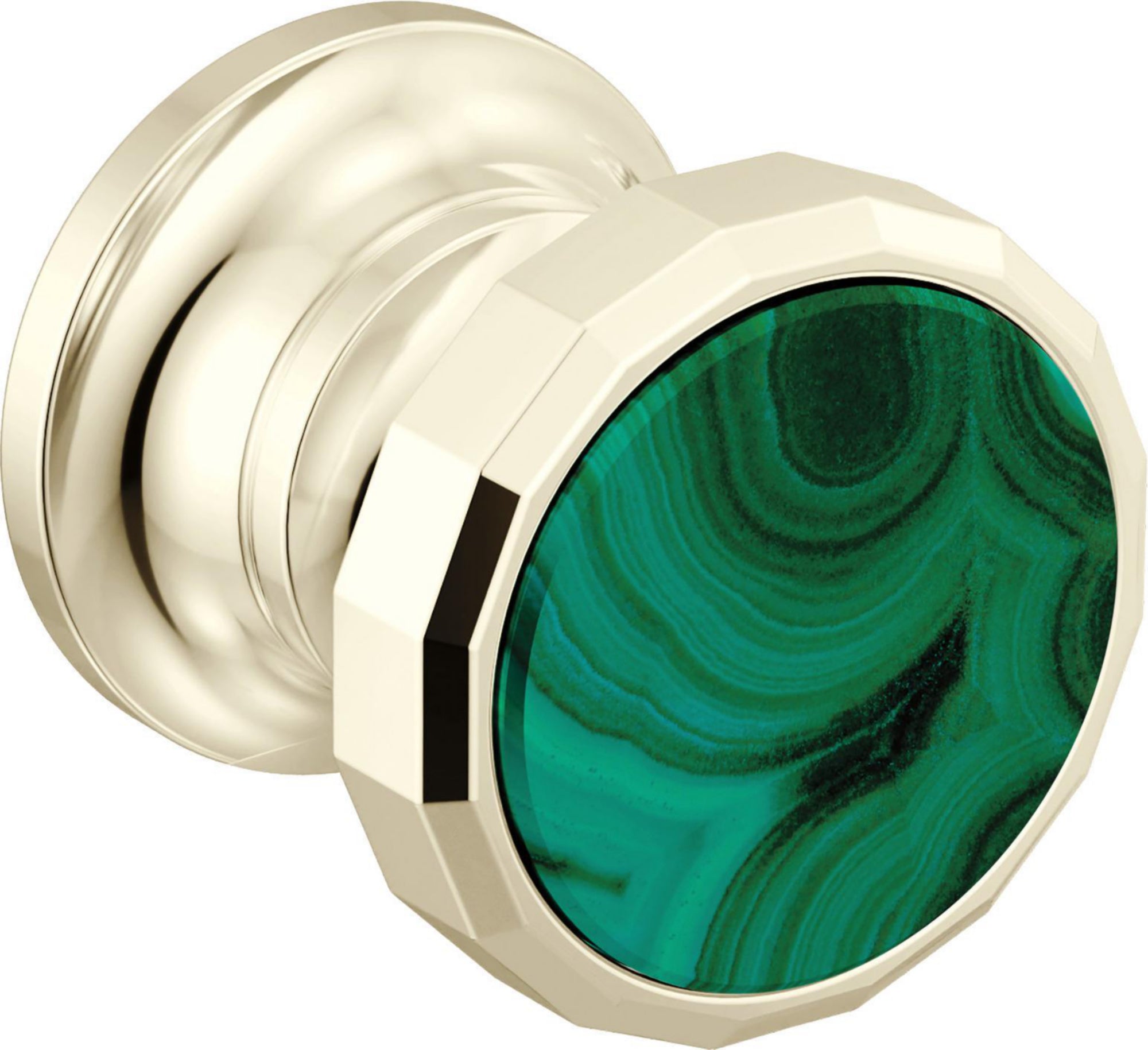 2H WALL MOUNT LAV HANDLE-WHEEL-MALACHITE