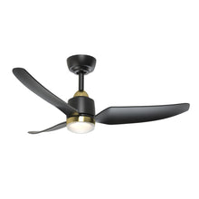 Load image into Gallery viewer, Hugo 42-in Brushed Gold/Matte Black with Light Kit Ceiling Fan