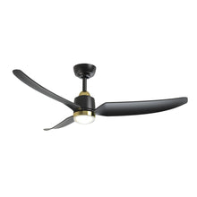 Load image into Gallery viewer, Hugo 52-in Brushed Gold/Matte Black with Light Kit Ceiling Fan