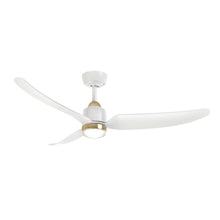 Load image into Gallery viewer, Hugo 52-in Brushed Gold/Matte White with Light Kit Ceiling Fan