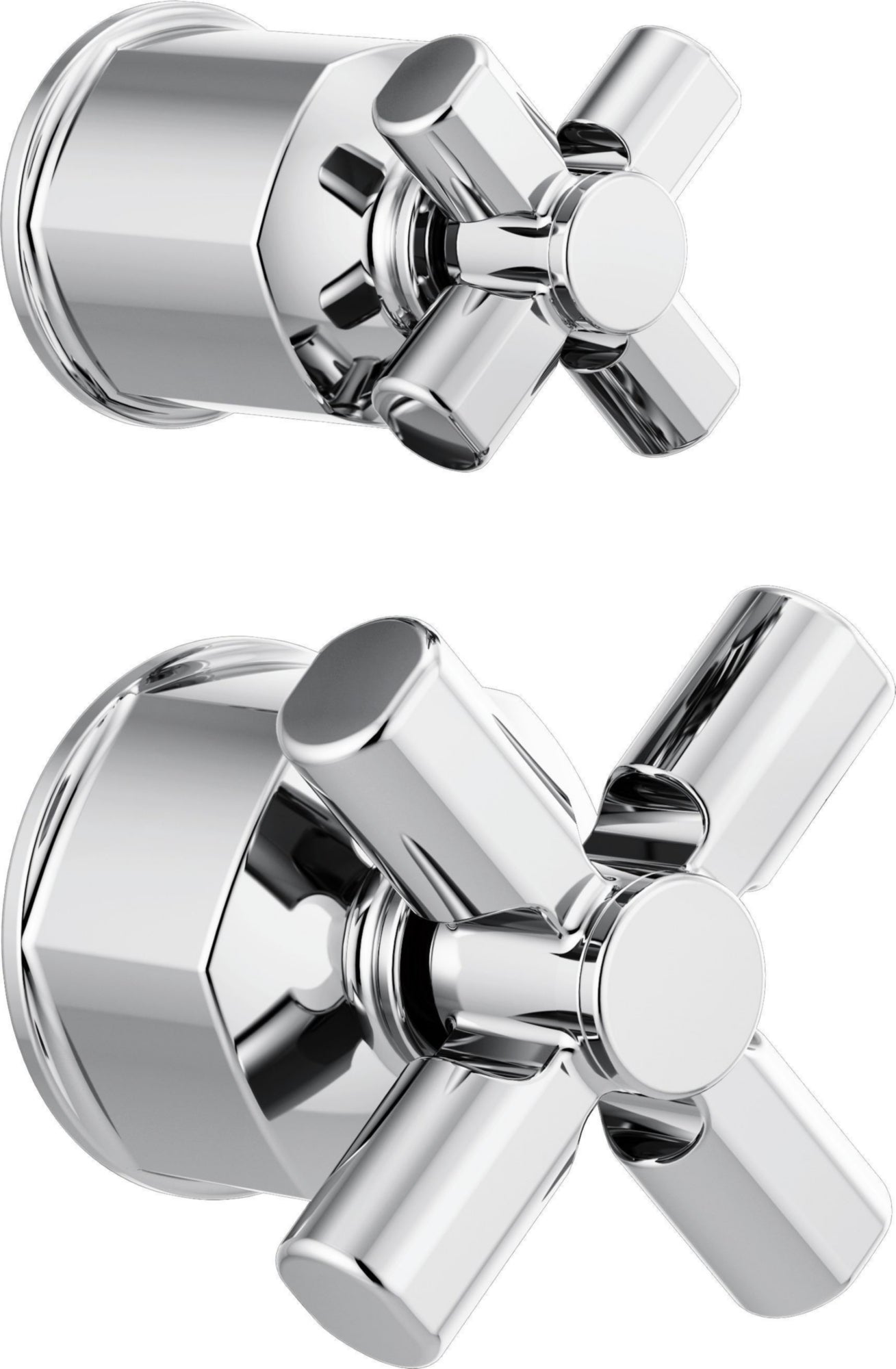 PRESSURE BALANCE VALVE WITH DIVERTER TRIM HANDLE KIT - CROSS