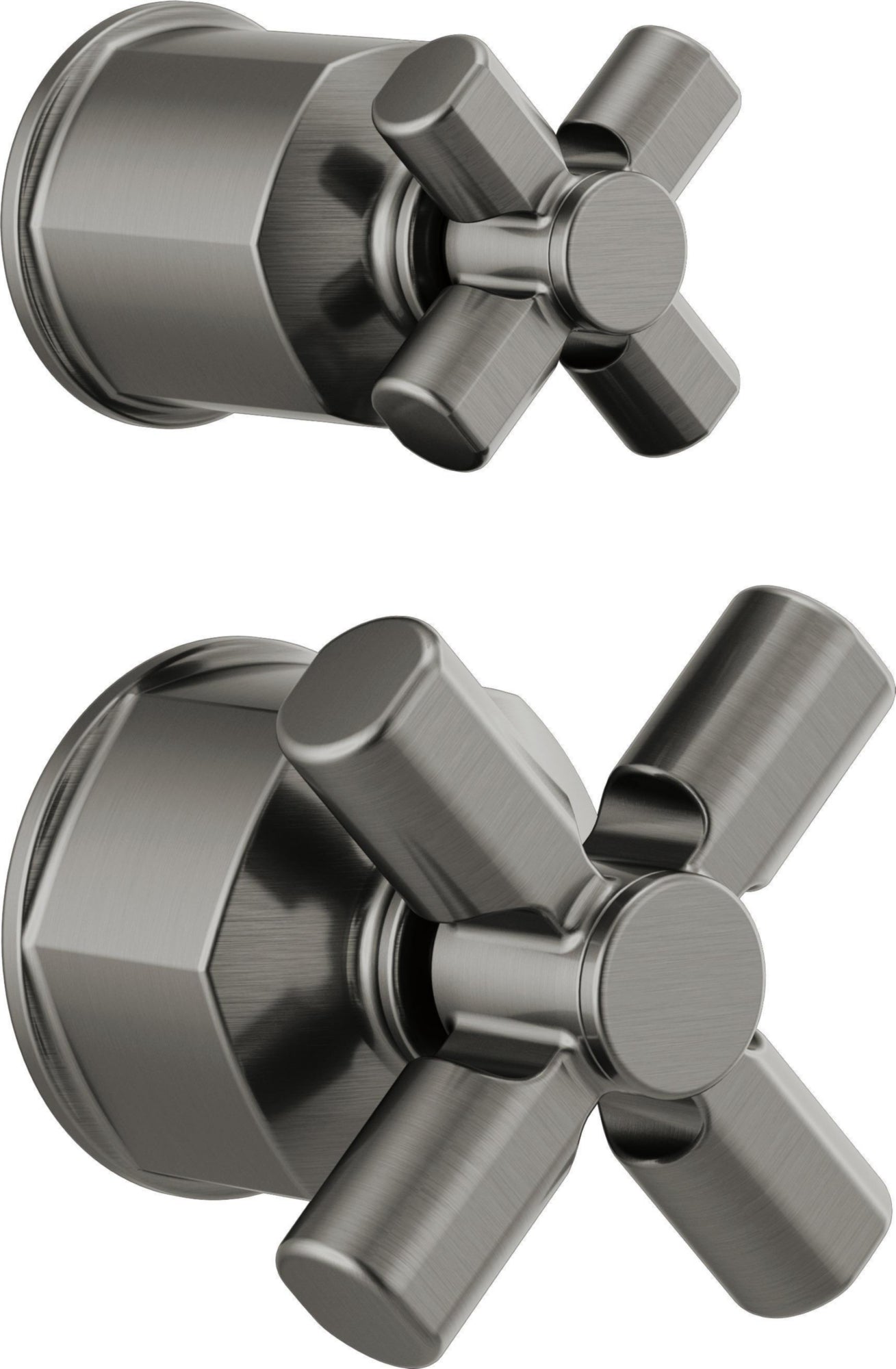 PRESSURE BALANCE VALVE WITH DIVERTER TRIM HANDLE KIT - CROSS