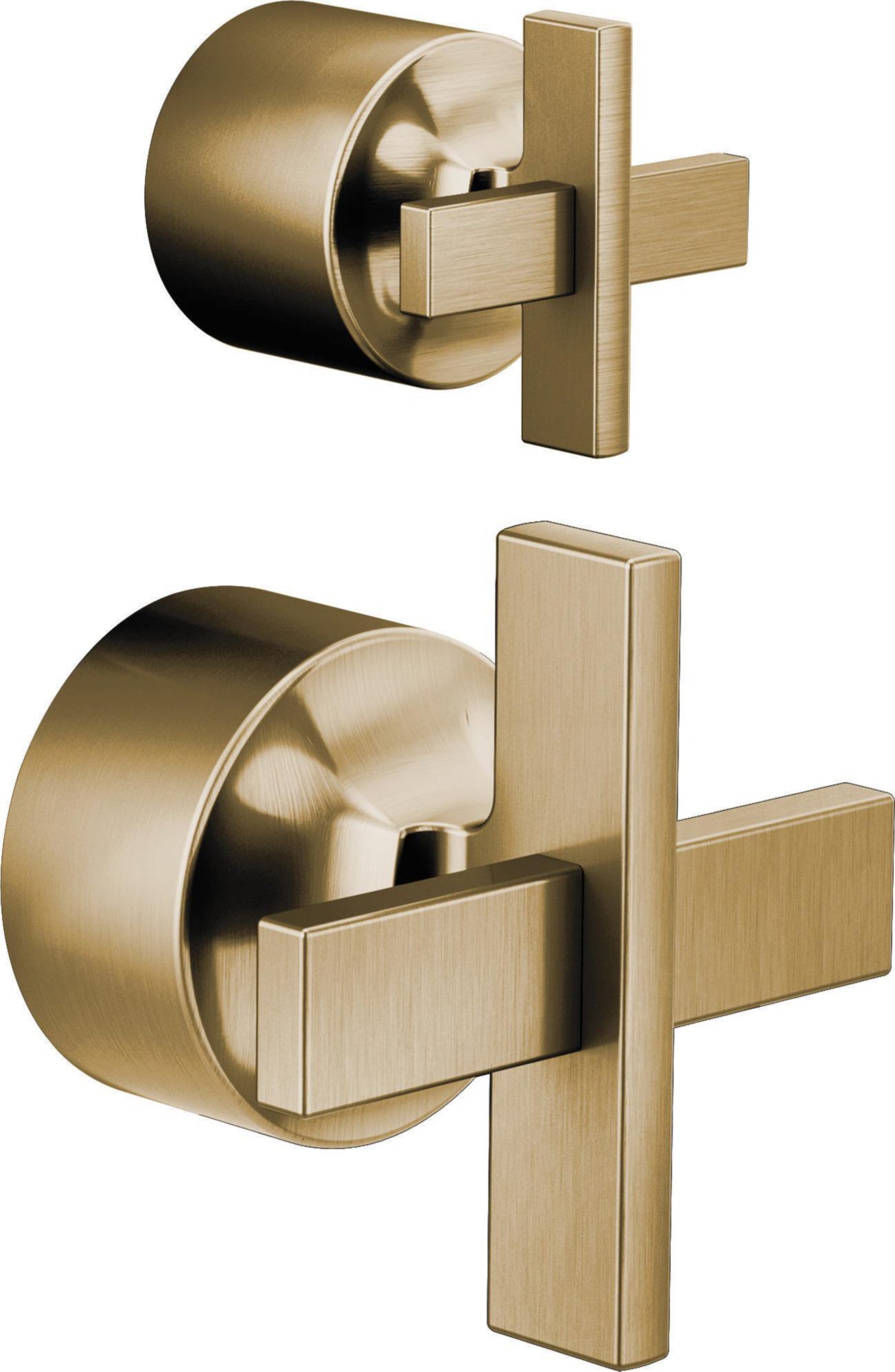 PRESSURE BALANCE VALVE WITH DIVERTER TRIM HANDLE KIT - CROSS