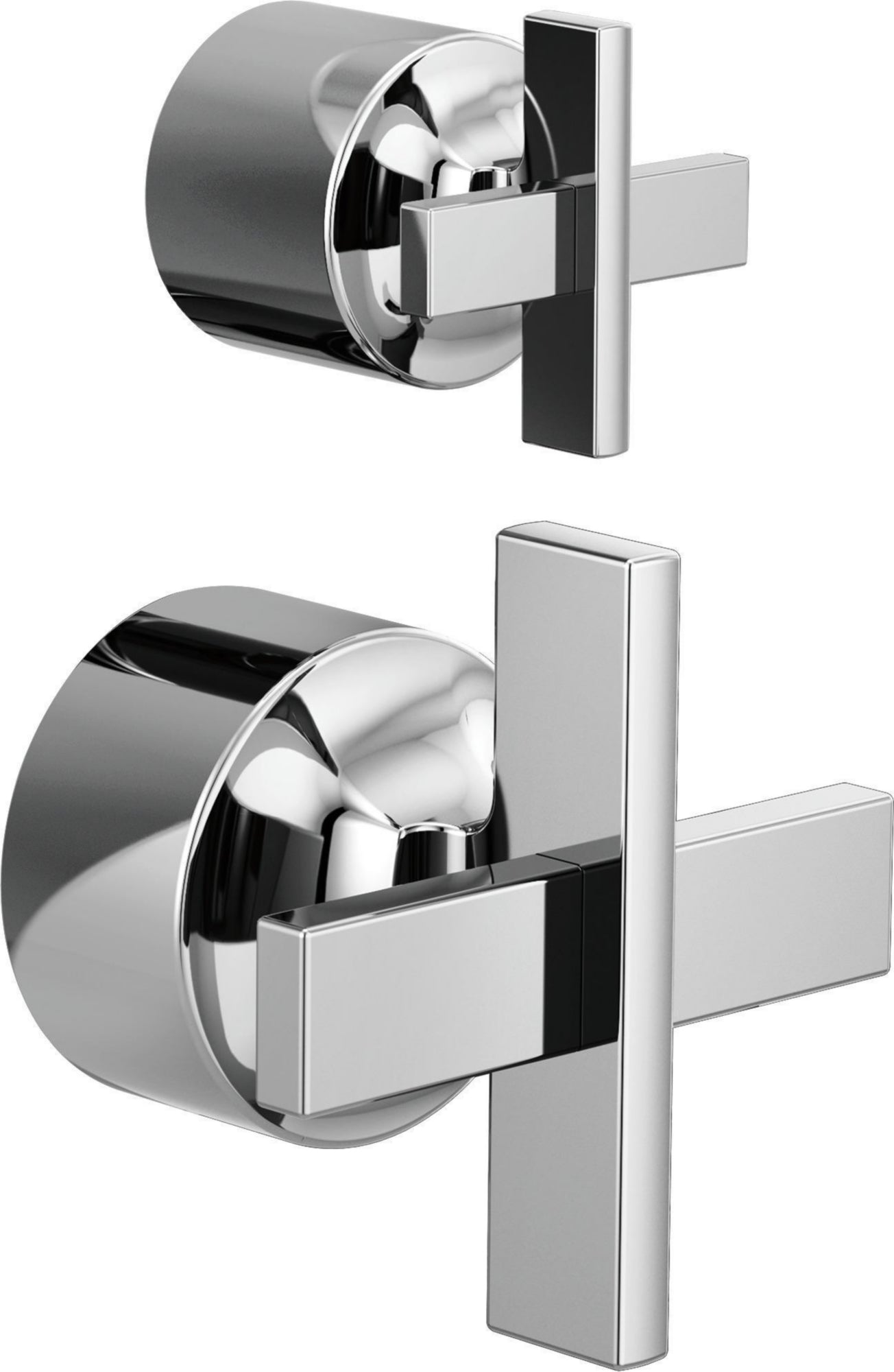 PRESSURE BALANCE VALVE WITH DIVERTER TRIM HANDLE KIT - CROSS