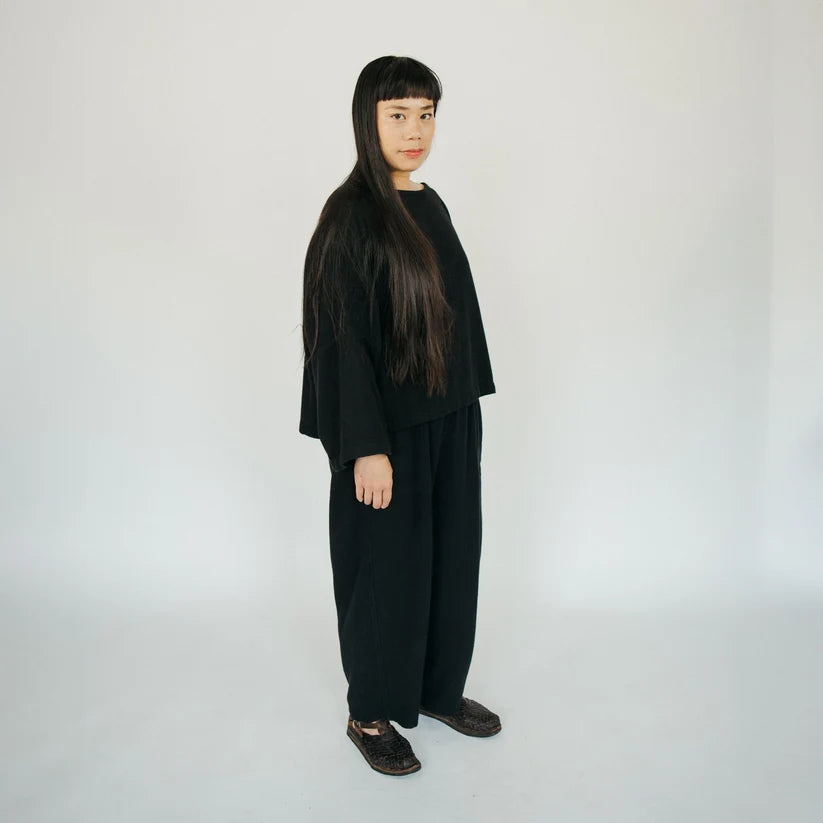 Loft Cotton Crop Barrel Pants