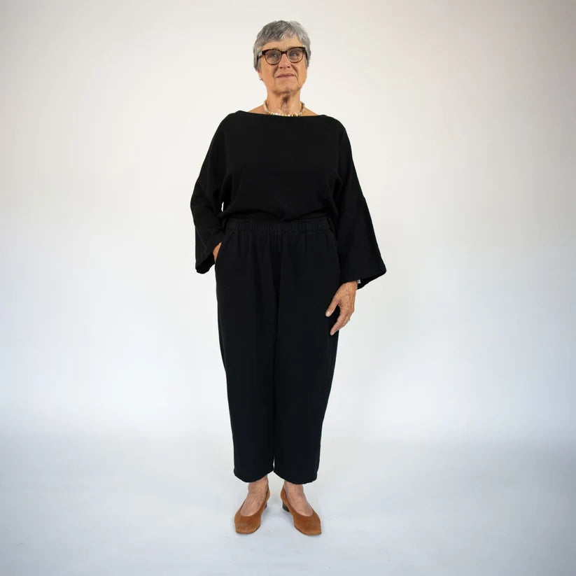 Loft Cotton Crop Barrel Pants