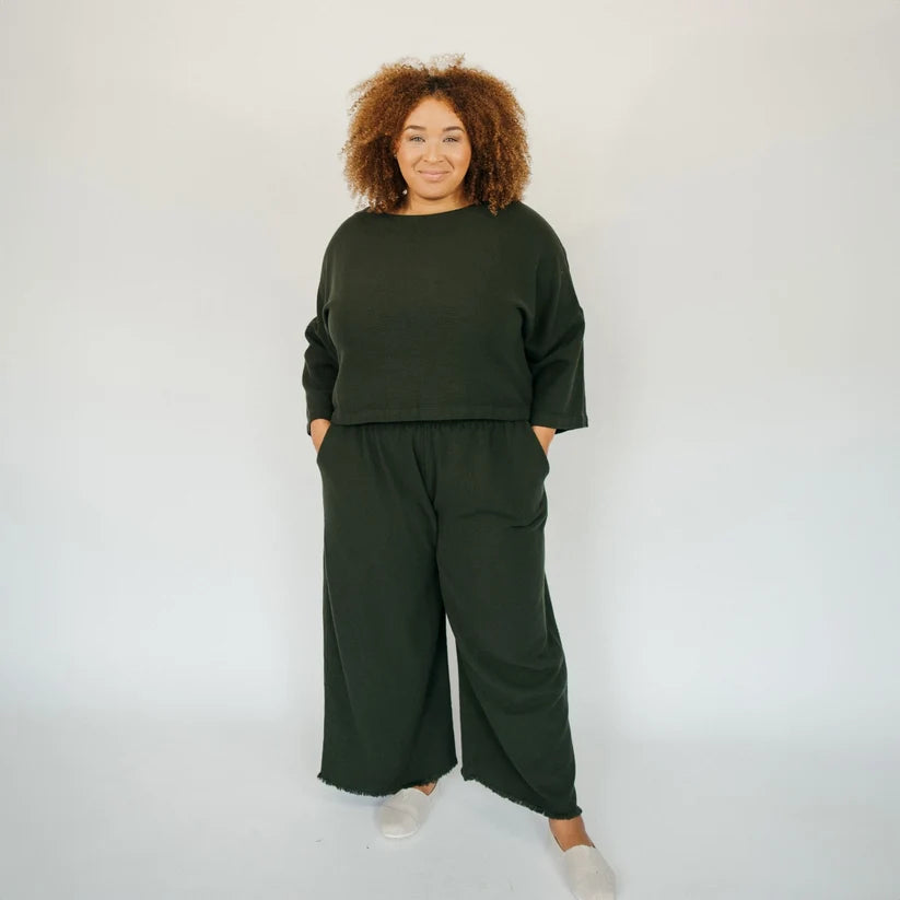 Loft Cotton Palazzo Pants