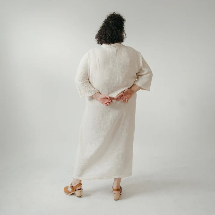 Crinkle Shirt Dress Plus
