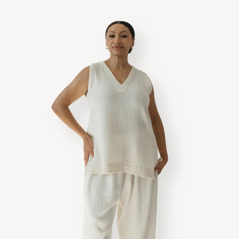 Crinkle Tunic Top