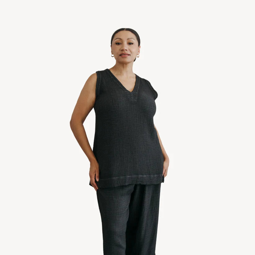 Crinkle Tunic Top
