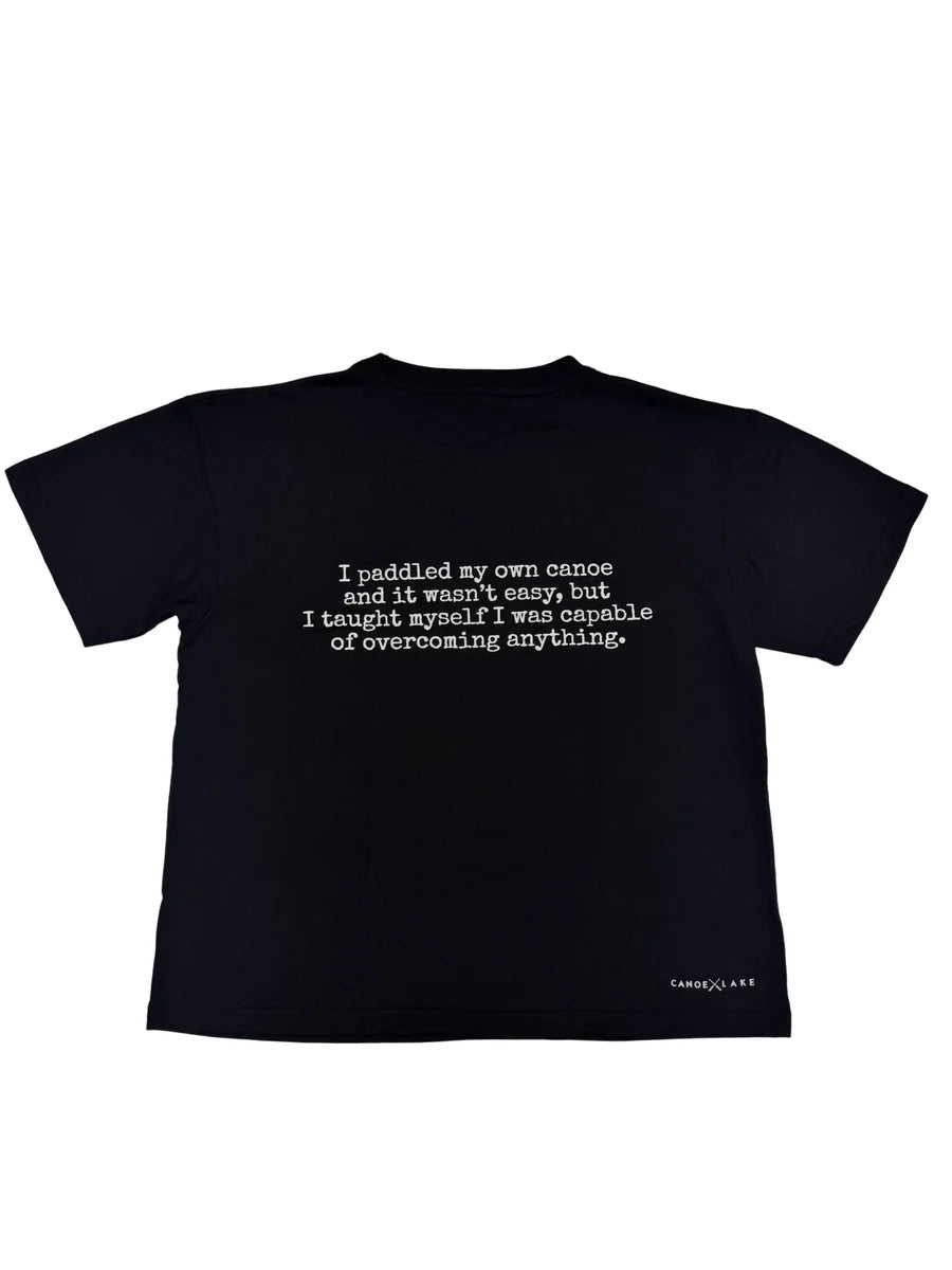 Canoe-Overcome Anything - Black Unisex Fit - Festival Tee