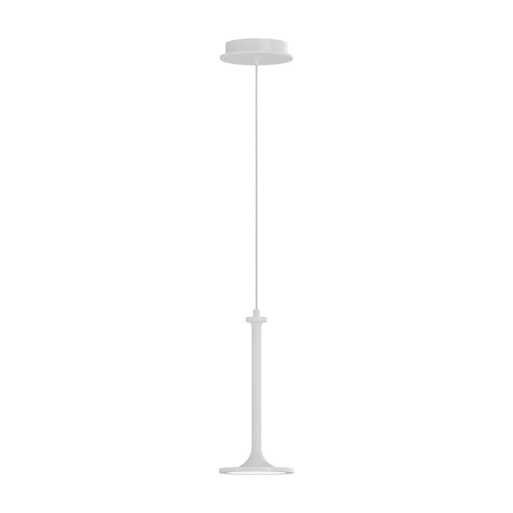 Issa 6-in White LED Pendant