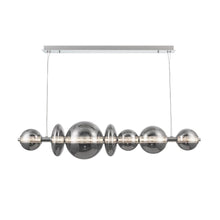 Load image into Gallery viewer, Atomo 1 Light Chandelier in Chrome with Smoked Glass
