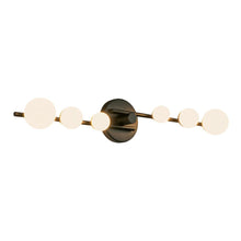 Load image into Gallery viewer, Cypress 29-in Black/Opal Glass LED Vanity