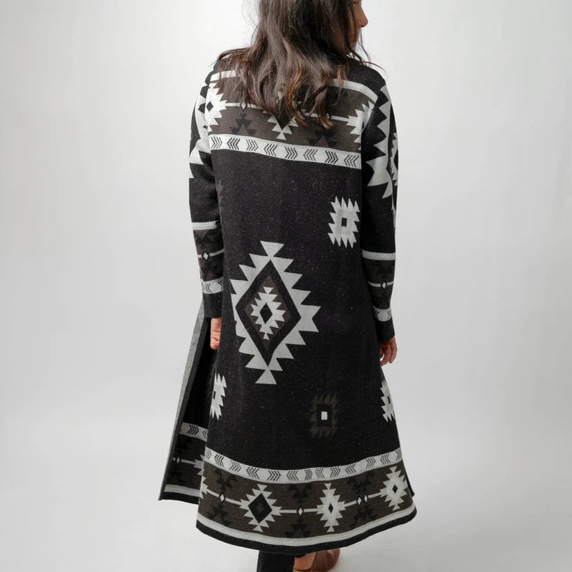 Long Jacquard Sweater